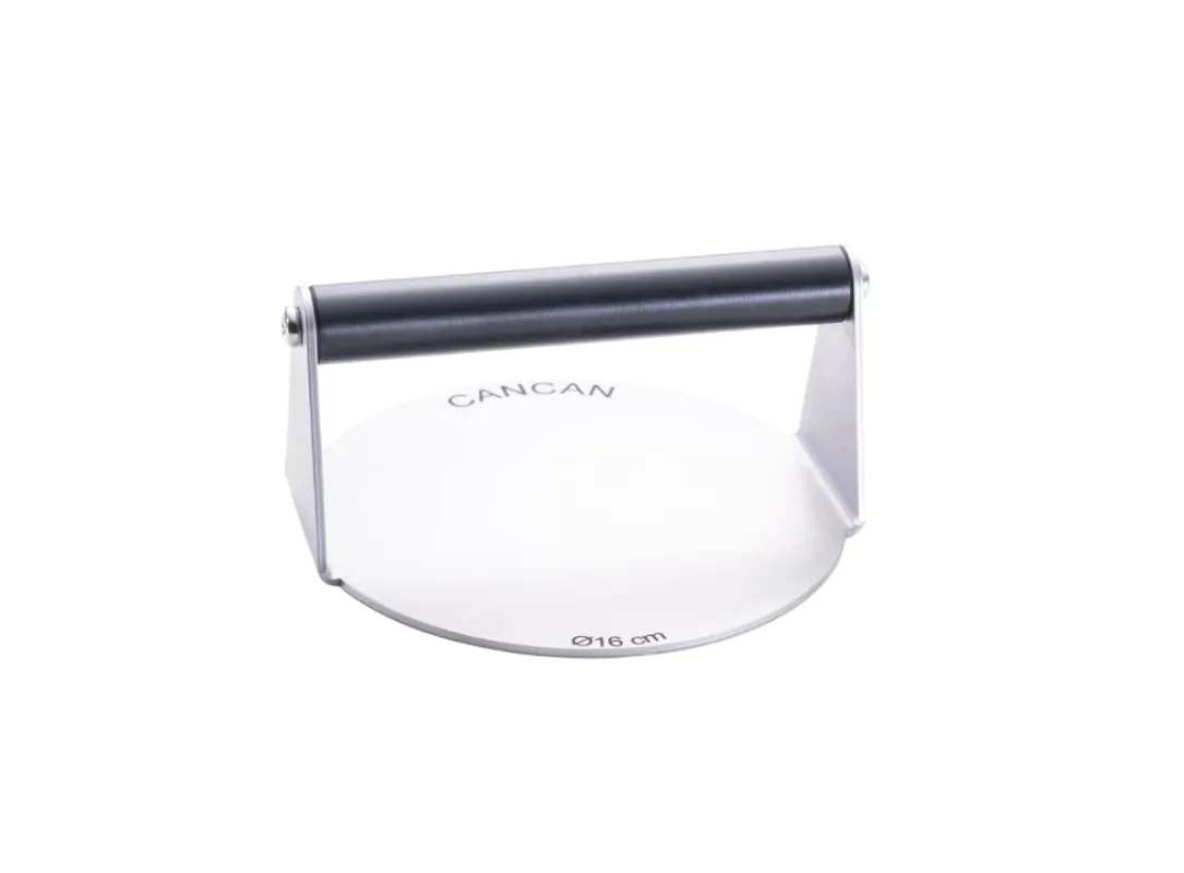STISKAČ ZA SMASH BURGERE 16CM INOX OKRUGLI HEAVY