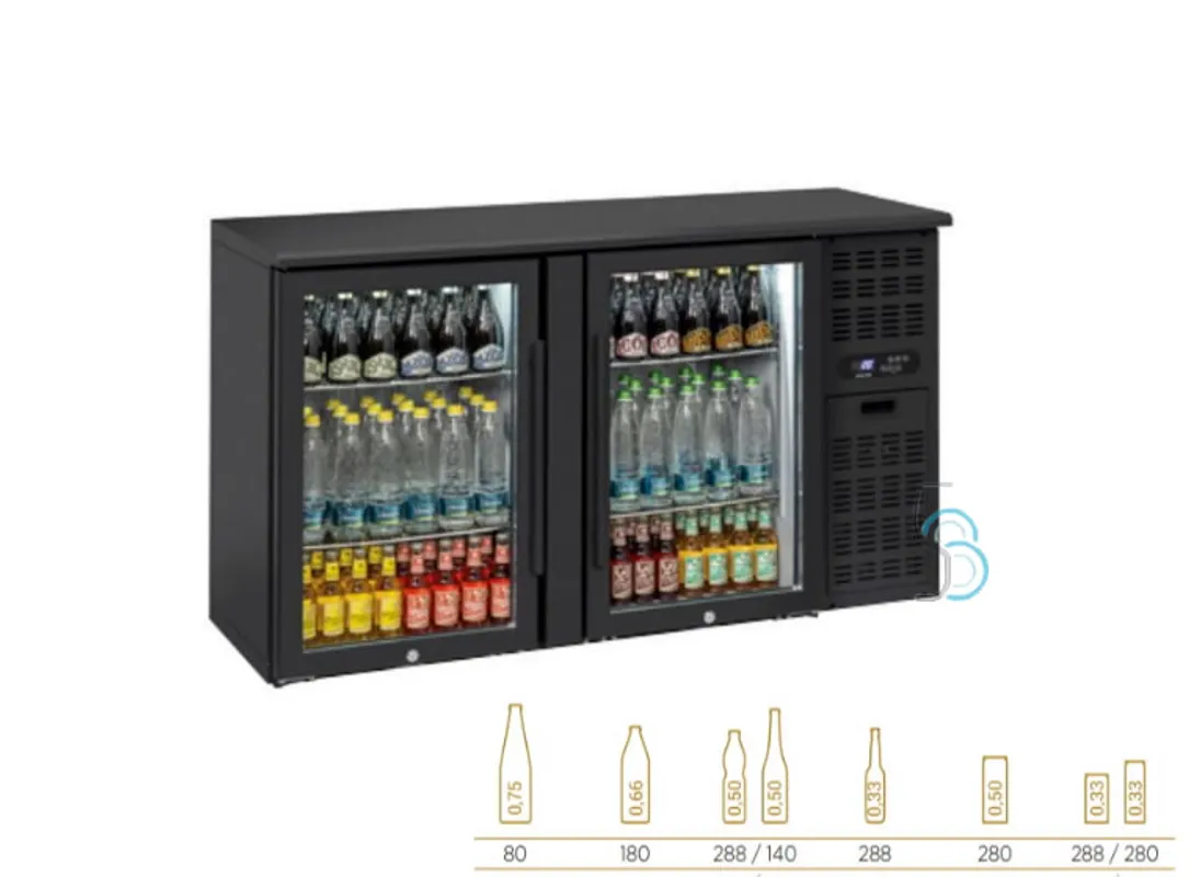 BACK BAR ZA ŠANK 2 STAKLENA VRATA 146cm 2f71192a-4327-4b57-bbc0-59651ae9e7db