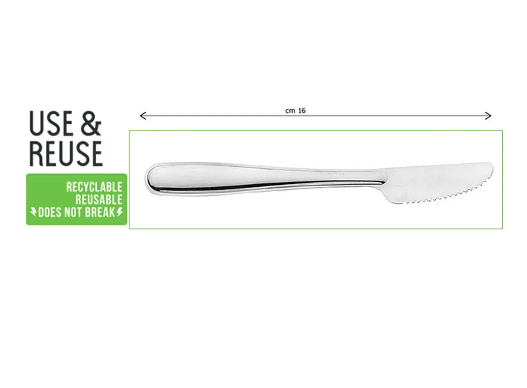 NOŽ BIORAZGRADIVI INOX USE REUSE 50 KOMADA