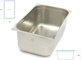 GASTRONORM GN 1/1 INOX 200MM