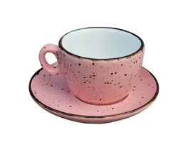 ŠALICA CAPUCCINO PINK DOTS 6 KOMADA