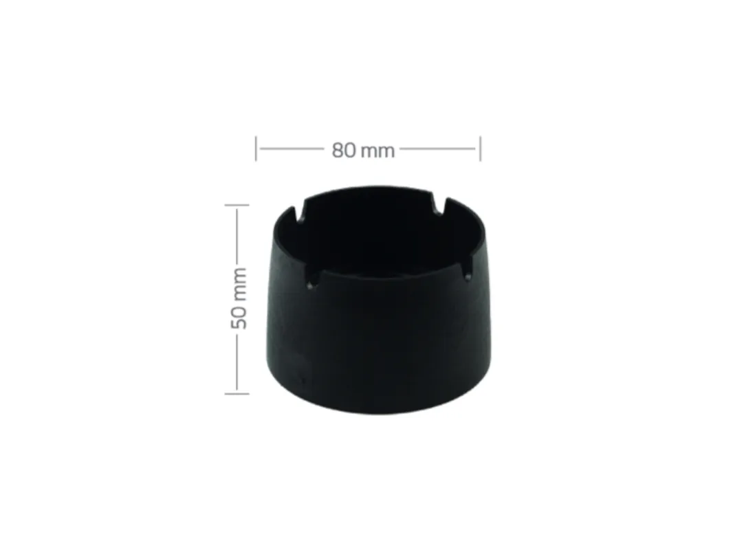PEPELJARA CRNA STRONG AND STACKABLE 8 CM 6 komada
