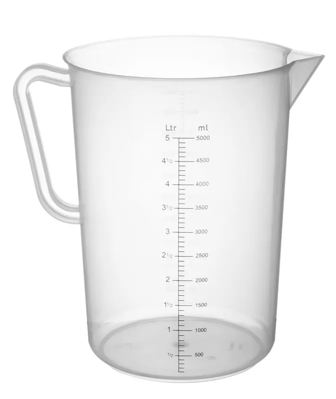 Bokal za mjerenje od polipropilena, HENDI, 5L, ⌀190x(H)270mm