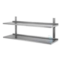 Polica zidna 2 etaže inox