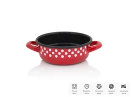 TEĆA EMAJL ZA SERVIRANJE 20CM TRADICIONALNA RED DOT