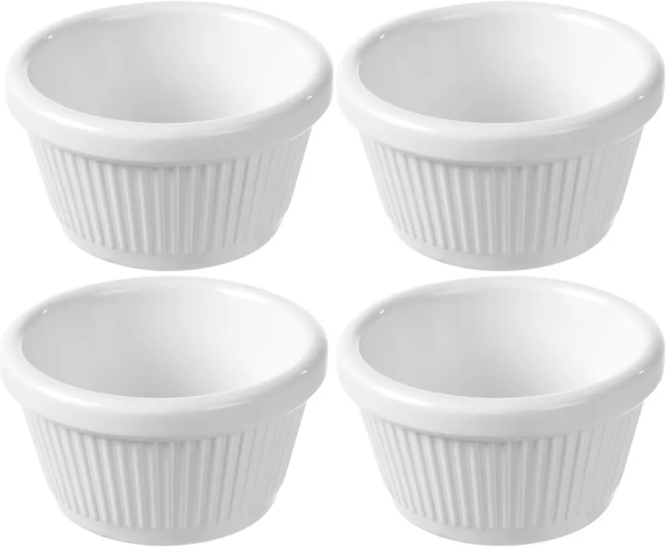 Keramička zdjelica - 4 komada, Fine Dine, 50 ml, 4 kom, ⌀70x(H)35mm