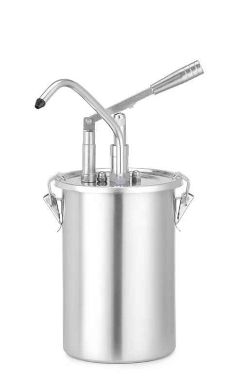 Dozator za umake 5 l, nehrđajući čelik, jednostruki, HENDI, 4,5L, ⌀180x(H)420mm