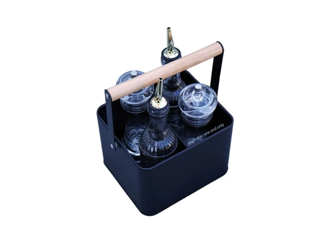 SET ZA ULJE OCAT SOL I PAPAR BLACK BOX