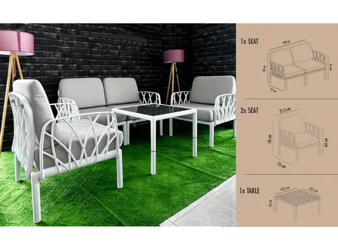 GARNITURA VRTNA GARDEN MODULAR BIJELA b9feecf6-0894-4698-b936-b06f0f0bb9c9