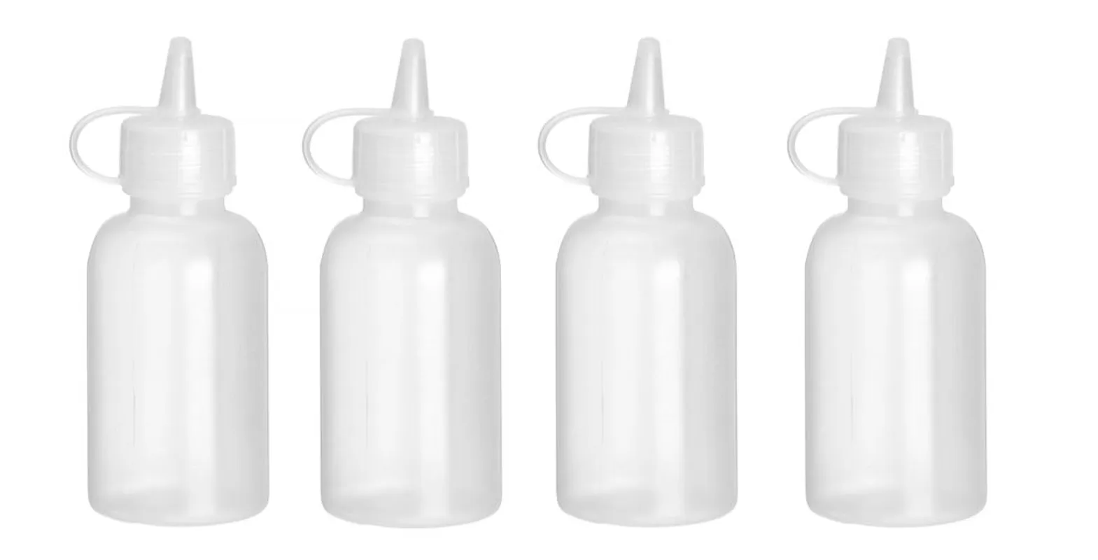 Mini dozator umaka – komplet od 4 kom., HENDI, 0,05L, Prozirno, ⌀35x(H)100mm