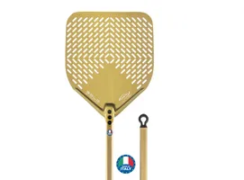 LOPATA ZA PIZZU ALUMINIJSKA PERFORIRANA ZLATNA G.H.A.
