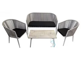 GARNITURA VRTNA CARA LOUNGE SILVER