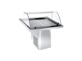 VITRINA ZA RIBU INOX 145 cm NA KOTAČIMA