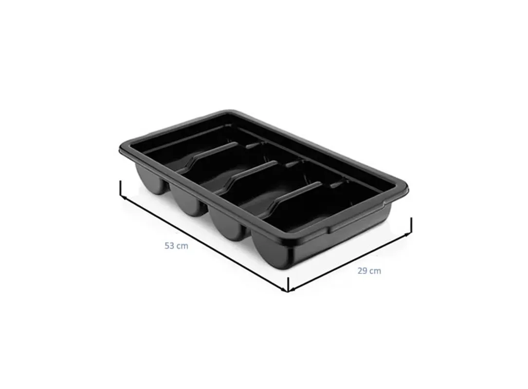 KUTIJA ZA PRIBOR ZA JELO 4 PRETINCA CRNA e5541920-1a32-4edc-a390-531f7f0c9b5f