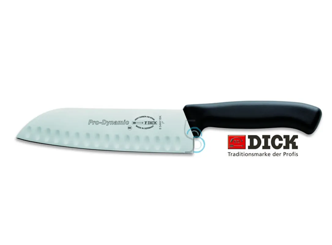 NOŽ DICK SANTOKU 18 cm s utorima