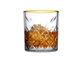 ČAŠA ZA WHISKEY TIMELESS GOLD RIM 8 KOMADA