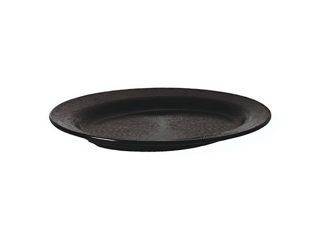OVAL ZA PLATE VELIKI MELAMIN CRNI 64CM 2 komada