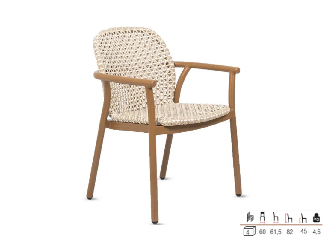 LILIE SOLE TEAK STOLICA