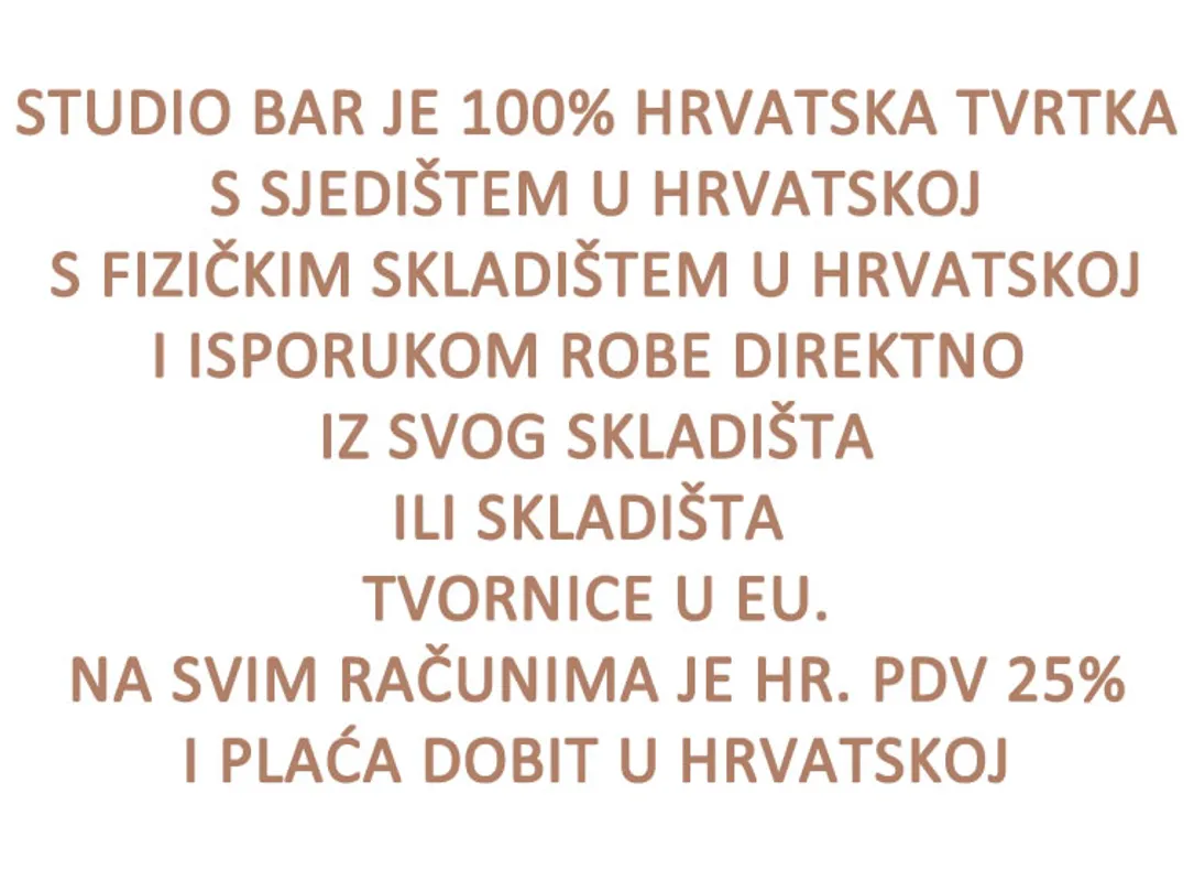 STUDIO BAR JE 100% HRVATSKA FIRMA